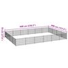 vidaXL Hundg&aring;rd silver 24 m&sup2; st&aring;l