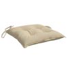 vidaXL Stolsdynor 4 st beige 40x40x7 cm oxfordtyg