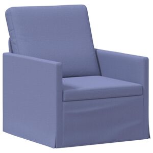vidaXL Enkel soffa Jeansbl&aring; 70 x 81 x 82 cm Tyg