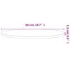 vidaXL Bordsskiva &Oslash;50x1,5 cm rund massivt boktr&auml;