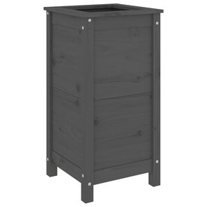 vidaXL Odlingsl&aring;da 40x40x78 cm gr&aring; massiv furu