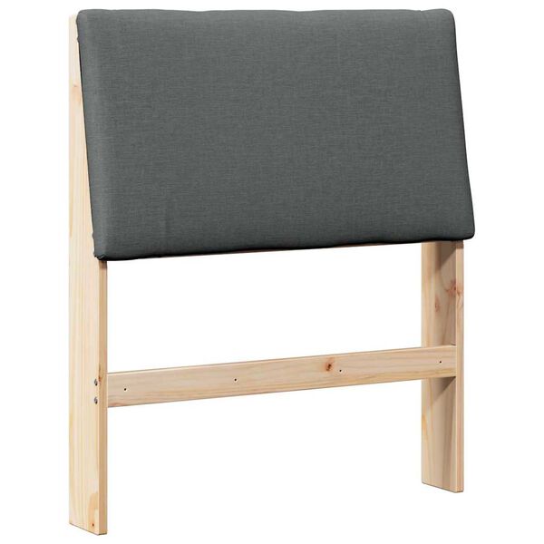 vidaXL Kl&auml;dd s&auml;nggavel M&ouml;rkgr&aring; 80 cm Massiv furu