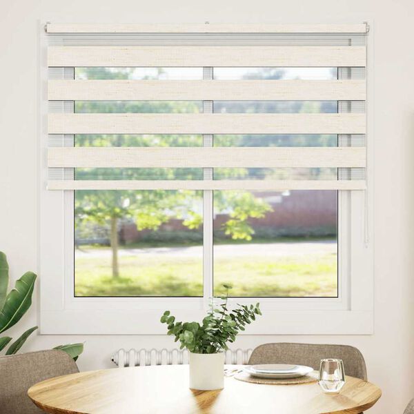 vidaXL Rullgardin zebra 145x100 cm tyg bredd 140,9 cm polyester