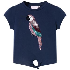 T-shirt f&ouml;r barn marinbl&aring; 128