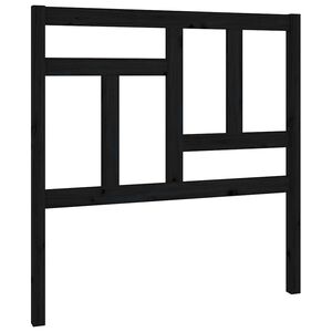 vidaXL S&auml;nggavel svart 95,5x4x100 cm massiv furu