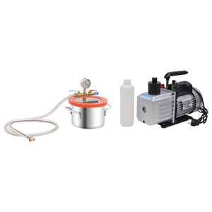 vidaXL Vakuumkammare med 2-stegs pump 3,7 L