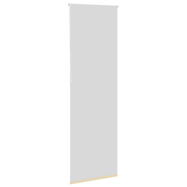 vidaXL Rullgardin m&ouml;rkl&auml;ggningsbeige 70x210 cm tyg bredd 65,7 cm