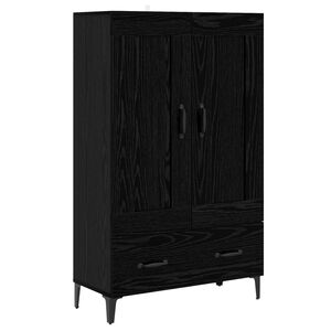 vidaXL Sk&aring;p Svart ek 70 x 31 x 115 cm Konstruerat tr&auml;