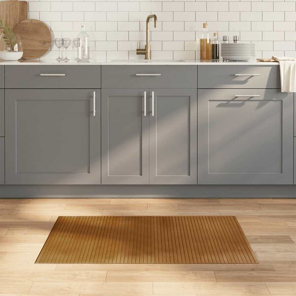 vidaXL Matta rektangul&auml;r brun 60x100 cm bambu