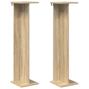 vidaXL V&auml;xtst&auml;ll Sonoma-ek 25 x 25,5 x 100,5 cm Konstruerat tr&auml;