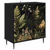 vidaXL Sideboard RHENEN Svart ek 69 x 33 x 76 cm Konstruerat tr&auml;