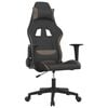 vidaXL Gamingstol svart och taupe tyg