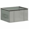 vidaXL F&ouml;rvaringsl&aring;da med transparent toppf&ouml;nster Gr&aring; 43 x 34 x 23 cm