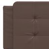vidaXL Bed with Mattress "Zadar" Brown 160x200 cm Faux Leather