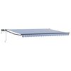 vidaXL Manuell utdragbar markis med LED-lampor 4 &times; 3 m