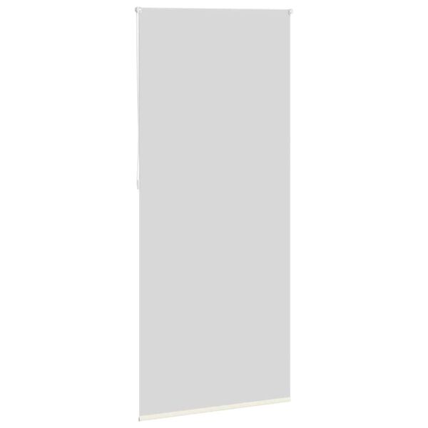 vidaXL Rullgardin m&ouml;rkl&auml;ggningsbar 104,4x230 cm Tygbredd 100 cm benvit