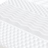 vidaXL Skummadrass vit 140x220 cm 7-zoner hårdhet 20 ILD