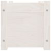 vidaXL Odlingslådor 2 st vit 60x31x31 cm massiv furu