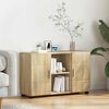 vidaXL Sideboard med hylla FLORIN Sonoma-ek 88,5 x 30,5 x 55,5 cm