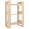 vidaXL Bokhylla/Rumsavdelare 60x35x91 cm massiv furu