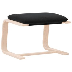 vidaXL Fotpall svart 51x41x40 cm tyg