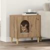 vidaXL Katt hus Artisan Ek 51 x 30 x 52 cm Konstruerat tr&auml;