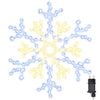 vidaXL Jul Sn&ouml;flinga med 180 LED-lampor Varmvit 56 x 49 x 0.7 cm PVC
