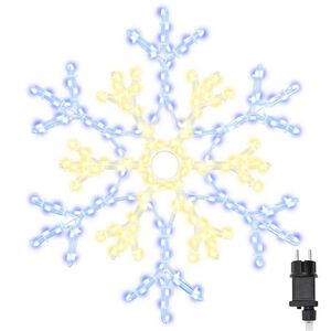 vidaXL Jul Sn&ouml;flinga Varmvit 56 x 49 x 0.7 cm PVC 180 LED-lampor