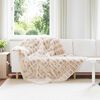 vidaXL Faux Kaninp&auml;ls Filt Beige 150 x 220 cm Polyester