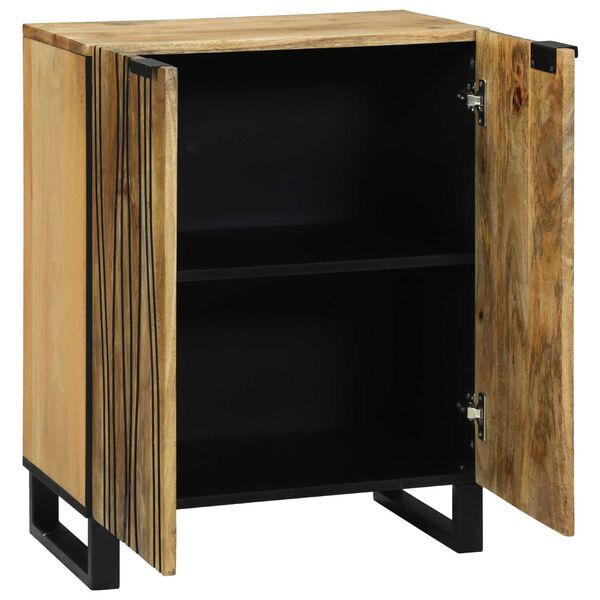 vidaXL Sideboard Brun 60 x 33.5 x 75 cm Massivt Mangoträ