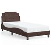 vidaXL Bed Frame with LED without Mattress "Zadar" Brown 90x190 cm