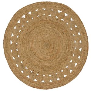 vidaXL Omr&aring;desmattor Naturlig &Oslash; 120 cm Jute