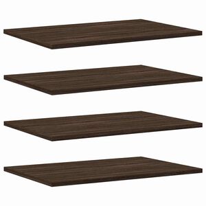 vidaXL V&auml;gghyllor 4 st brun ek 60x40x1,5 cm konstruerat tr&auml;