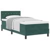 vidaXL B&auml;ddfj&auml;der med madrass M&ouml;rkgr&ouml;n 90 x 190 cm Sammet
