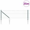 vidaXL St&auml;ngselstolpe Gr&ouml;n 25 x 0,6 m (13 mm n&auml;t) St&aring;l och PVC