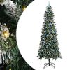 vidaXL Konstgjord julgran Gr&ouml;n 240 cm PVC, plast och st&aring;l