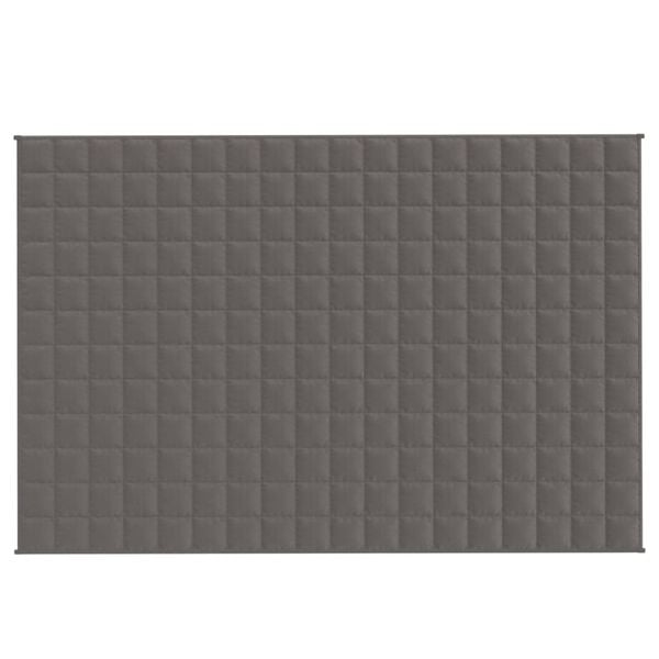 vidaXL Tyngdtäcke grå 120x180 cm 9 kg tyg