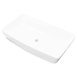 vidaXL Handfat M&auml;laren 71x39cm vit