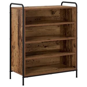 vidaXL Skosk&aring;p 76 x 36,5 x 93 cm Konstruerat tr&auml; Gammalt tr&auml;