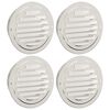 vidaXL Luftventilationslock 4 st Silver 125 mm Rostfritt st&aring;l