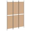 vidaXL 3-panelers rumsavdelare Beige 150 x 220 cm Tyg