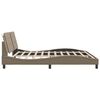 vidaXL Bed Frame without Mattress "Zadar" Cappuccino 200x200 cm Faux Leather
