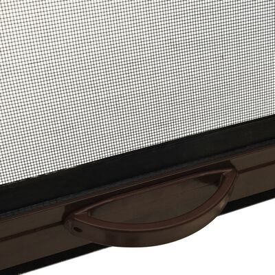 vidaXL Insektsnät för fönster brun 90x170 cm