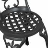 vidaXL Tr&auml;dg&aring;rds Bistro Set 3 pcs Svart Aluminium