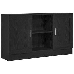 vidaXL Sideboard Svart Ek 120 x 30,5 x 70 cm Konstruerat tr&auml;