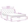vidaXL Bed with Mattress Blue 140x190 cm Velvet