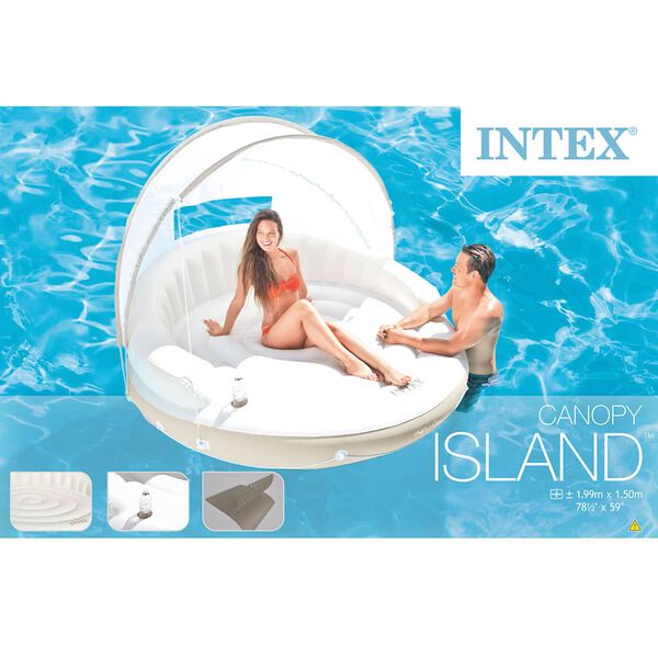 Intex Flytande &ouml; med tak 199x150 cm 58292 EU