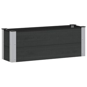vidaXL Upph&ouml;jd odlingsl&aring;da Svart 100 x 30 x 36 cm