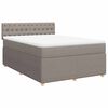 vidaXL Rams&auml;ng med madrass taupe 160x200 cm tyg