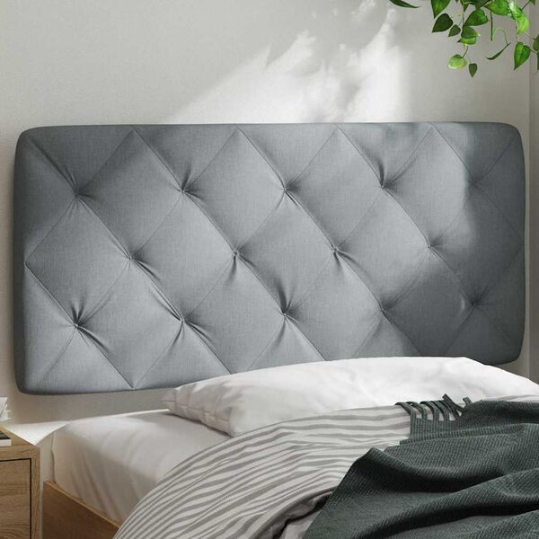 vidaXL Headboard Cushion Light Grey 100 cm Fabric